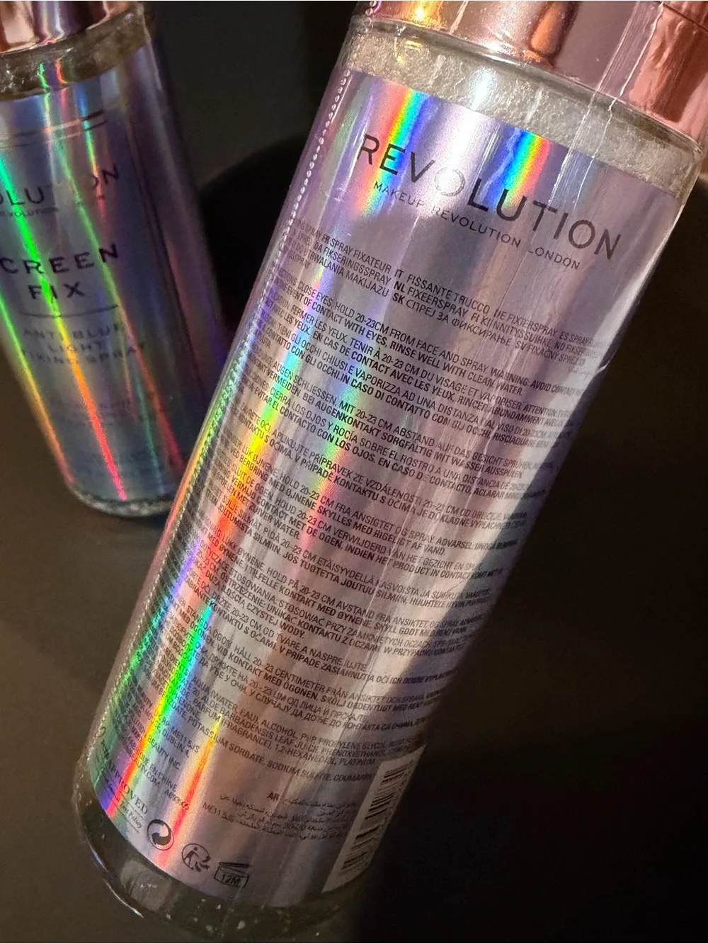 Revolution Holographic Iridescent Screen Fix Spray (Set of 2)